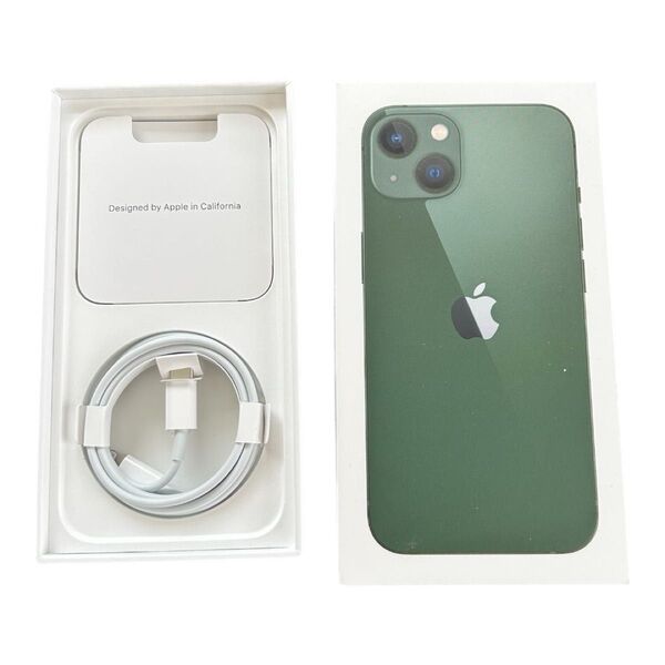 Apple iPhone 13 空箱 128GB ケーブル付属 緑 アップル