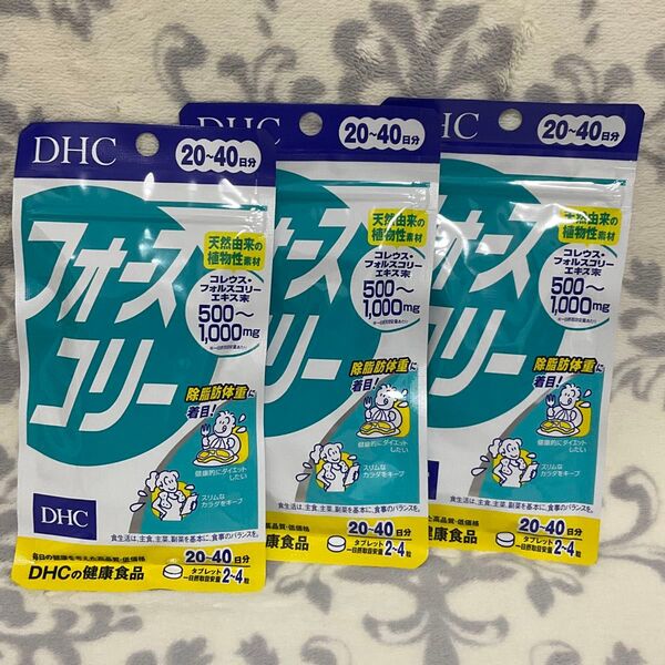 3袋 DHC フォースコリー 20日分 80粒 サプリメント