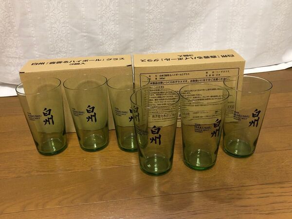 サントリー販促品 白州 森香るハイボールグラス3個入x2箱 うすづくりタンブラー 東洋佐々木ガラス株式会社 340ml 日本製