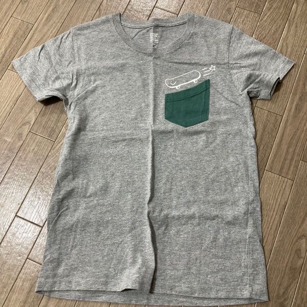 グラニフ デザインTシャツ グレー