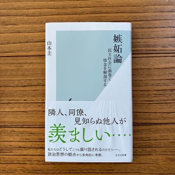 嫉妬論 民主社会に渦巻く情念を解剖する (光文社新書 1297) 山本圭/著