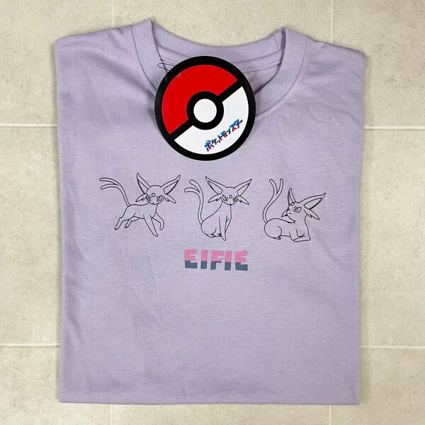 ポケットモンスター エーフィ 3連 半袖 Tシャツ ドン・キホーテ限定 コラボ ラベンダー Mサイズ