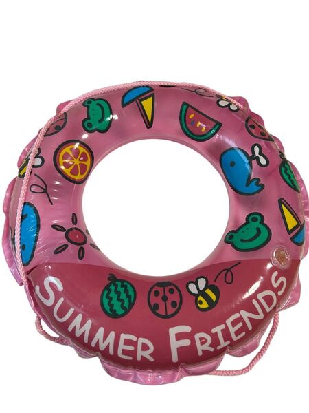 浮き輪 ピンク SUMMER FRIENDS 50cm