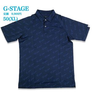 新品【g-stage】ジーステージ ゴルフ ロゴプリント 半袖ポロシャツ XL