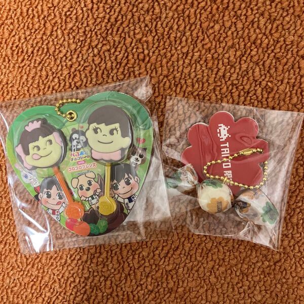 不二家 ペコちゃん ミルキー ペコポコチョコレート ミニチュアキーホルダー プライズ