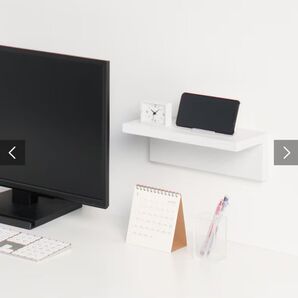 壁に付けられる家具棚 オーク材突板 ライトグレー 無印良品