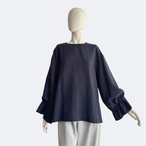 ADORE アドーア ブラウス ネイビー レディース カットソー 長袖 紺色