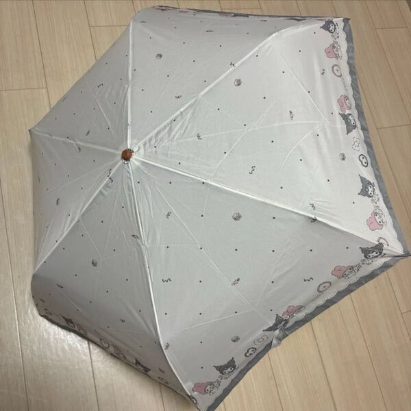 新品 サンリオ クロミ&マイメロディ 折りたたみ雨傘