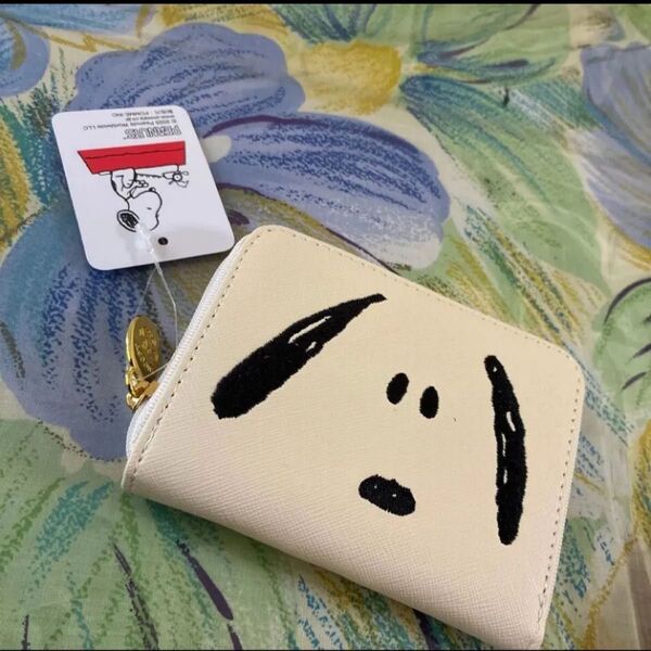 新品 スヌーピー コインケース ホワイト