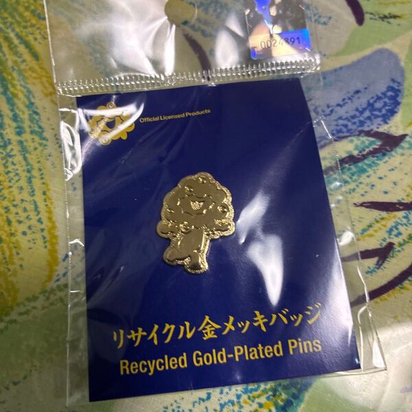 EXPO2025 公式ライセンス ミャクミャク リサイクル金メッキバッチ クーポン500引き