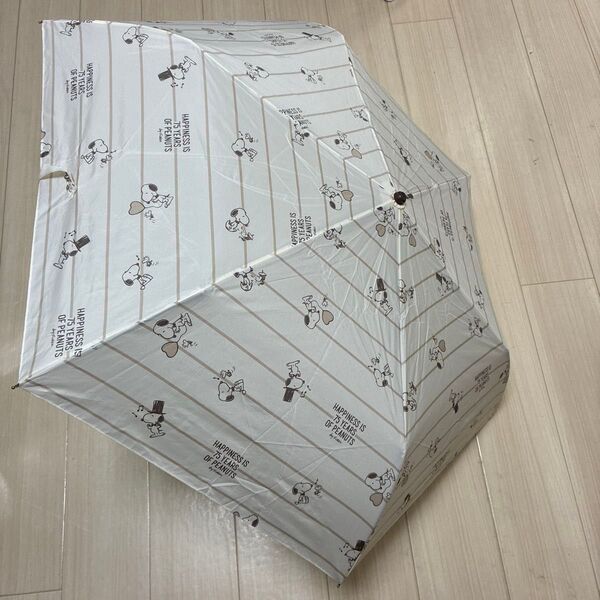 新品 スヌーピー 折りたたみ雨傘