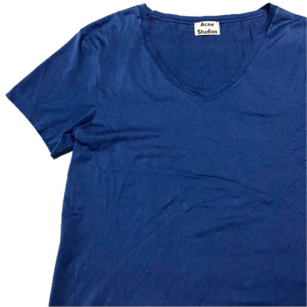 【美品】Acne studios×American rag cie別注UネックTシャツ 半袖カットソー アクネ アメリカンラグシー