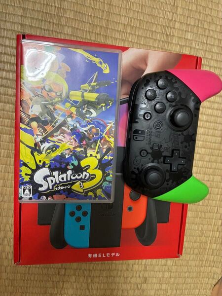 Nintendo Switch ニンテンドースイッチ 有機ELモデル スプラトゥーン付 任天堂 プロコンスプラトゥーンエディション