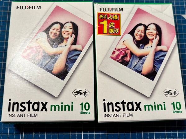 チェキフィルム instax mini 10枚入 2箱(20枚セット) チェキ mini