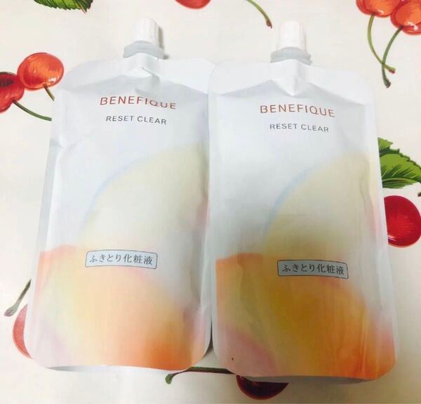 未使用2本 ベネフィーク リセットクリアN 180ml×2点 拭き取り化粧水 レフィル