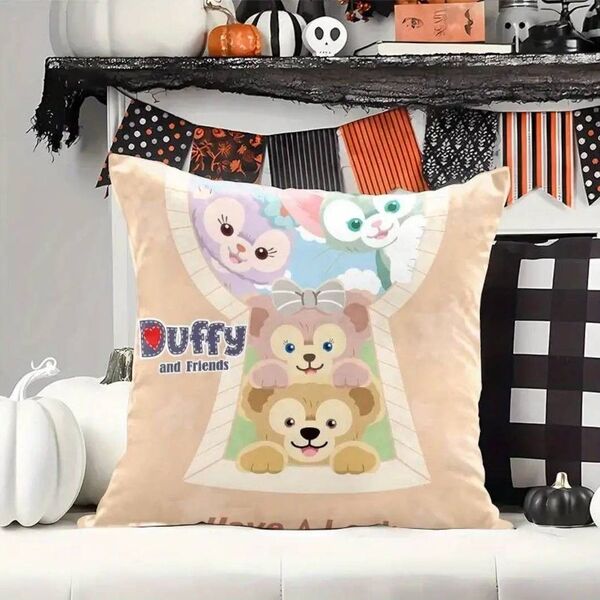 ダッフィー&フレンズ クッションカバー 45×45cm かわいい インテリア雑貨