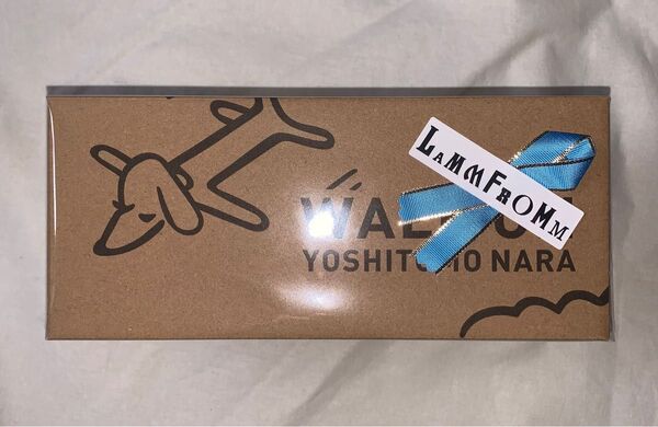 新品未開封 奈良美智 パタパタクロック WALK ON ブルー ラッピング済み 置時計 Nara Yoshitomo