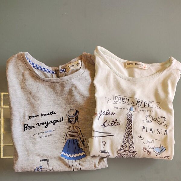 ポンポネットジュニア 半袖 Tシャツ L 150〜160 2枚セット