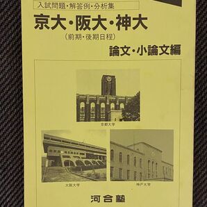 レア!京大・阪大・神戸大・小論文/河合塾・解答速報・全364ページ / 竹岡広信・富田一彦・笹井厚志・代ゼミ・駿台・Z会