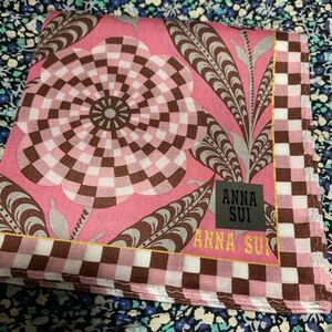  Anna Sui ANNA SUI handkerchie floral print pink unused B