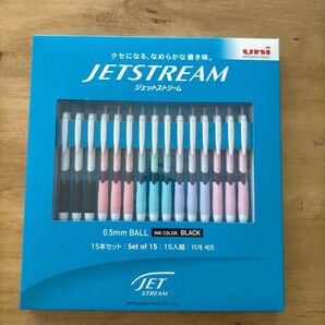 【残り1セット】JETSTREAM ジェットストリーム ボールペン 0.5mm 15本セット 黒