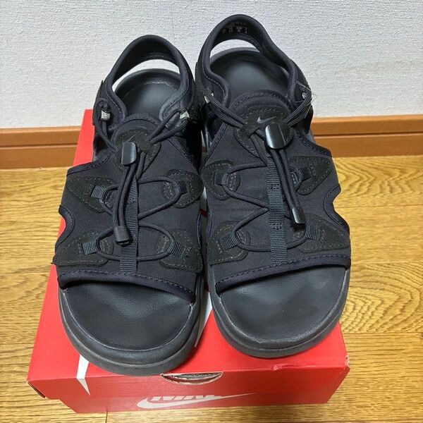 難有 箱付 正規品 ナイキ エアマックスココ NIKE AIR MAX KOKO 24cm ブラック 黒 サンダル