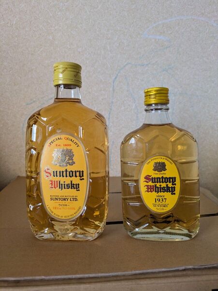 古酒 サントリー角瓶亀甲2本セット 43%360ml(堂島浜2-1-40)、40%180ml(港区台場2丁目3-3)