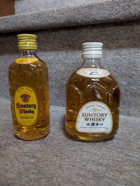古酒 サントリー角瓶2種セット 白角淡麗辛口 ハーフボトル 40% 360ml、角瓶ベビーボトル 40% 180ml
