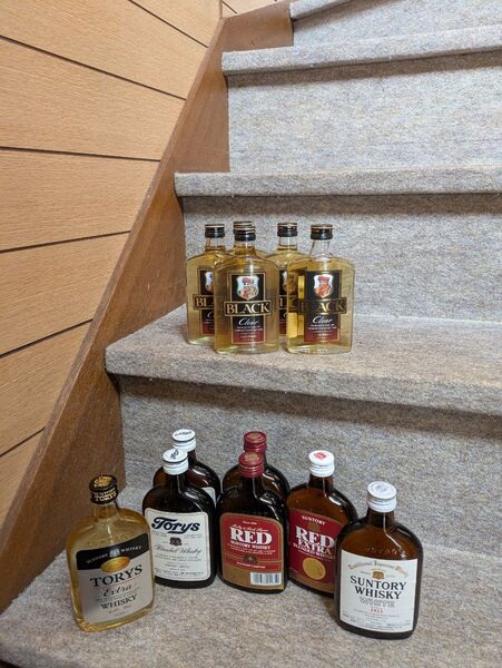 古酒 サントリーニッカウイスキー ポケットボトル 180ml 12本まとめ売り2級含む