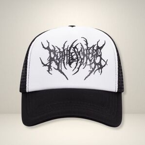 メッシュキャップ ホワイト×ブラック メンズ ストリート HIPHOP ロック アウトドア スポーツ フェス パンク ダンス