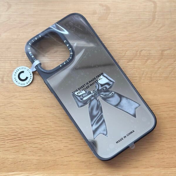 casetify iphone16 promax リボン Metallic Ribbon MagSafe ミラーケース 新品未使用