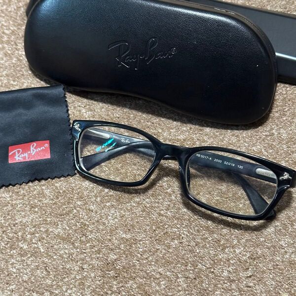 RAY-BAN レイバン 度入りメガネ フレーム 専用ケース付