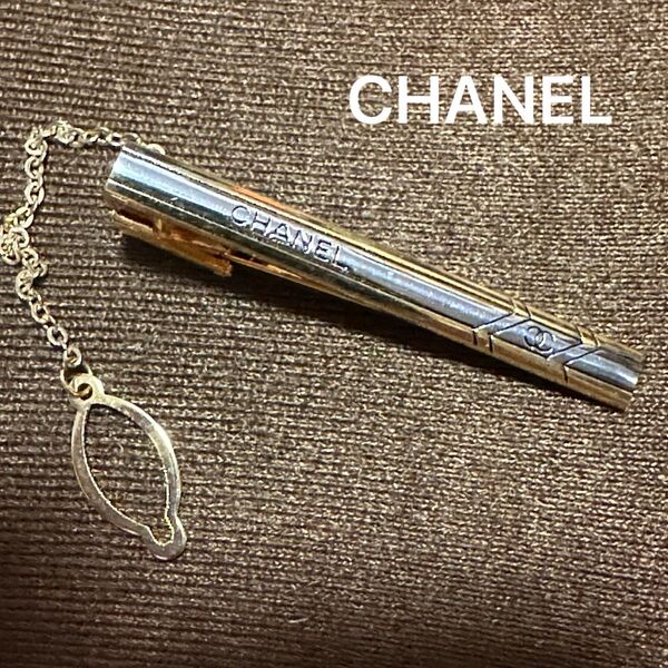 CHANEL ネクタイピン ゴールド&シルバーカラー