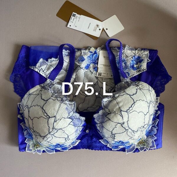 D75 Lサイズ ウイング ワコール レシアージュ ブラジャー PB2820 ショーツ