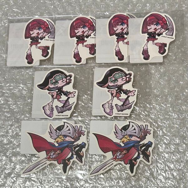 CrazyRaccoon DMMスクラッチ 第二弾 E賞 ステッカー セット
