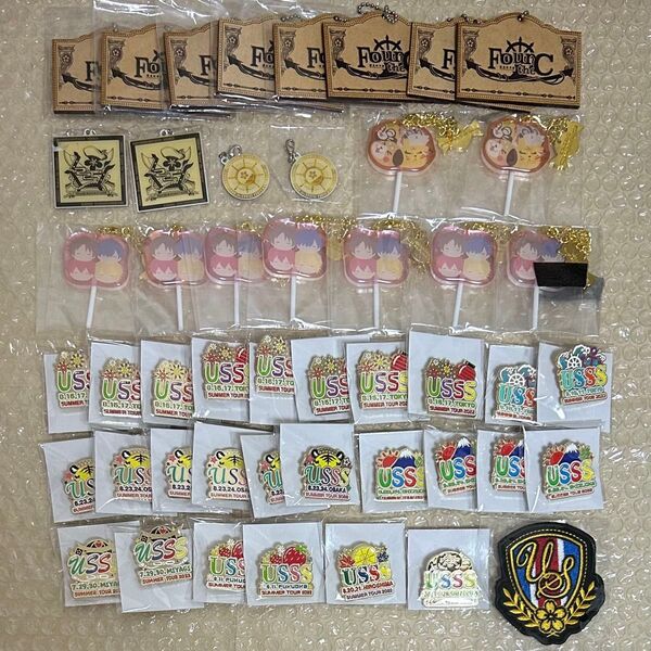浦島坂田船 キーホルダー チャーム 入場特典 ピンバッジ ワッペン セット