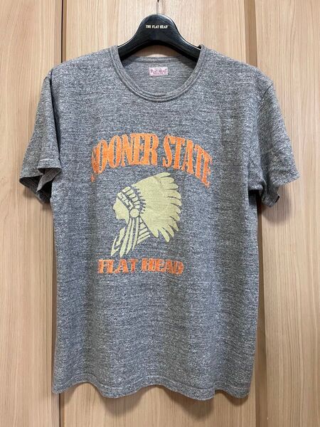 THE FLAT HEAD フラットヘッド Tシャツ グレー 霜降りグレー 吊り生地 TKT-013 42インチ XL