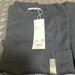 新品未使用 ユニクロ クールネックTシャツ 黒 ロンT 2枚セット