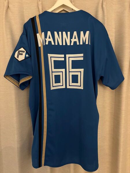 万波中正 北海道日本ハムファイターズ レプリカユニフォーム ビジター L 大人用