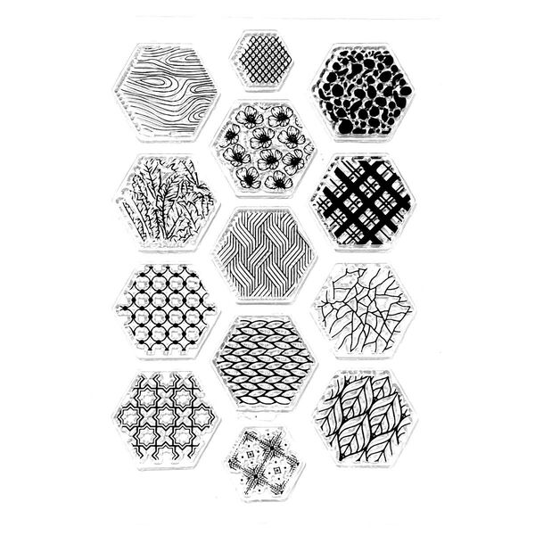クリアスタンプ2038:hexagon②《2点で15%、3点で20%OFF》