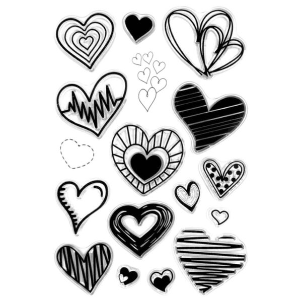 クリアスタンプ1958:heart《2点で15%、3点で20%OFF》