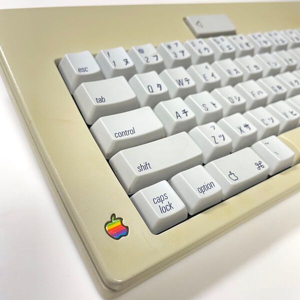 【ジャンク】Apple Keybaord アップル キーボード M0116J オレンジ軸 + ADBケーブル