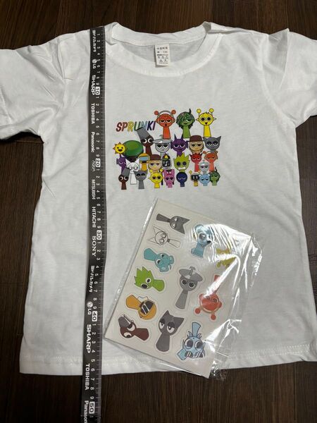 スプランキー SPRUNKI Tシャツ 子供服 キッズ サイズ120130 +シール120枚