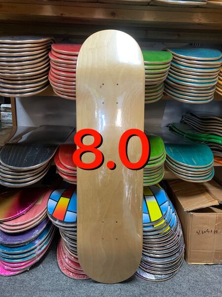 極上品質 スケボー スケートボード ブランク デッキ 8.0