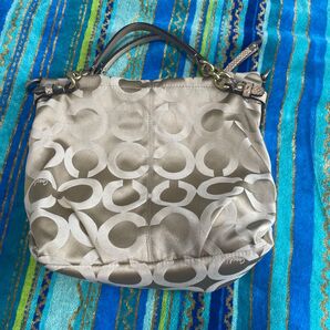 COACH ハンドバッグ シグネチャー ベージュ