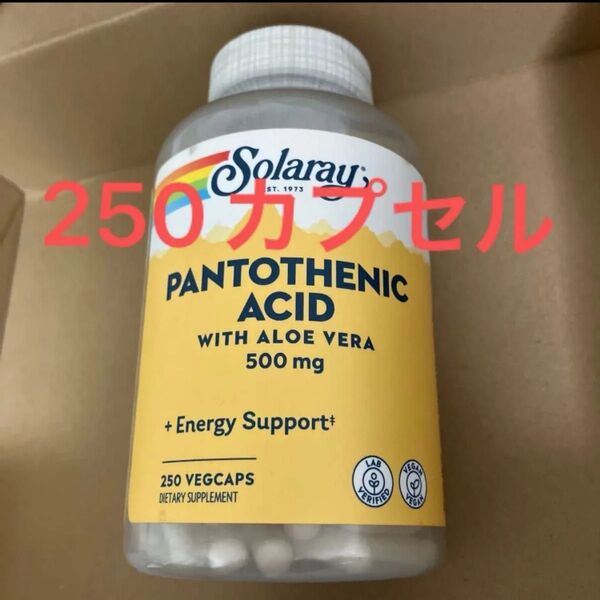 Solaray - パントテン酸 500 mg 250カプセル