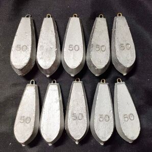 六角オモリ50号10個セット オモリ 釣り用オモリ