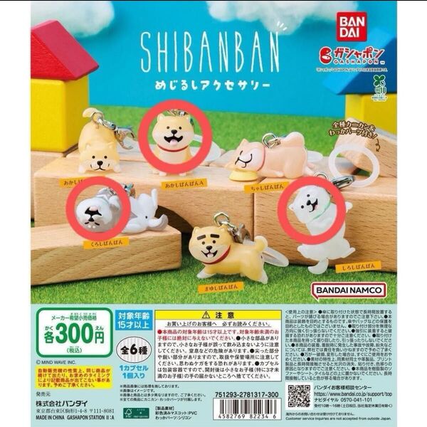 しばんばん めじるしアクセサリー【3点セット】