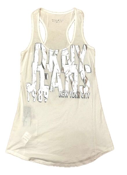 未使用 タグ付 DKNY ダナキャランニューヨーク タンクトップ 白