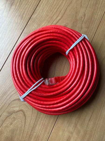 新品 LANケーブル CAT6 18m Idex PATCH CORD 赤